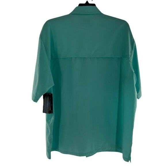 Bimini Bay Outfitters Shirt Men XXL Short Sleeve Vented Mesh Chest Pocket Button - Picture 6 of 12